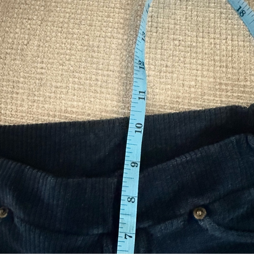 Goddess Navy Ribbed Pants size 4-6 - Picture 9 of 10